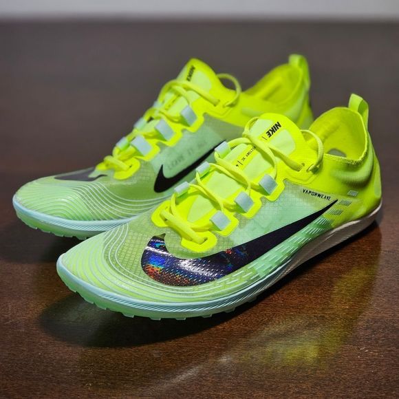 Nike Zoom Victory Waffle 5 Track Running Shoes Volt Black AJ0846-702 women’s 6.5 - Picture 2 of 16